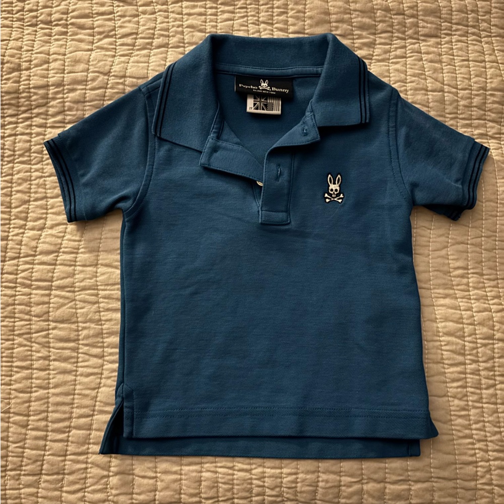 Psycho Bunny Toddler Blue Polo Shirt